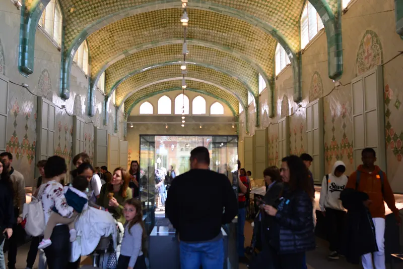 Inside the restored Sant Rafael ward pavilion